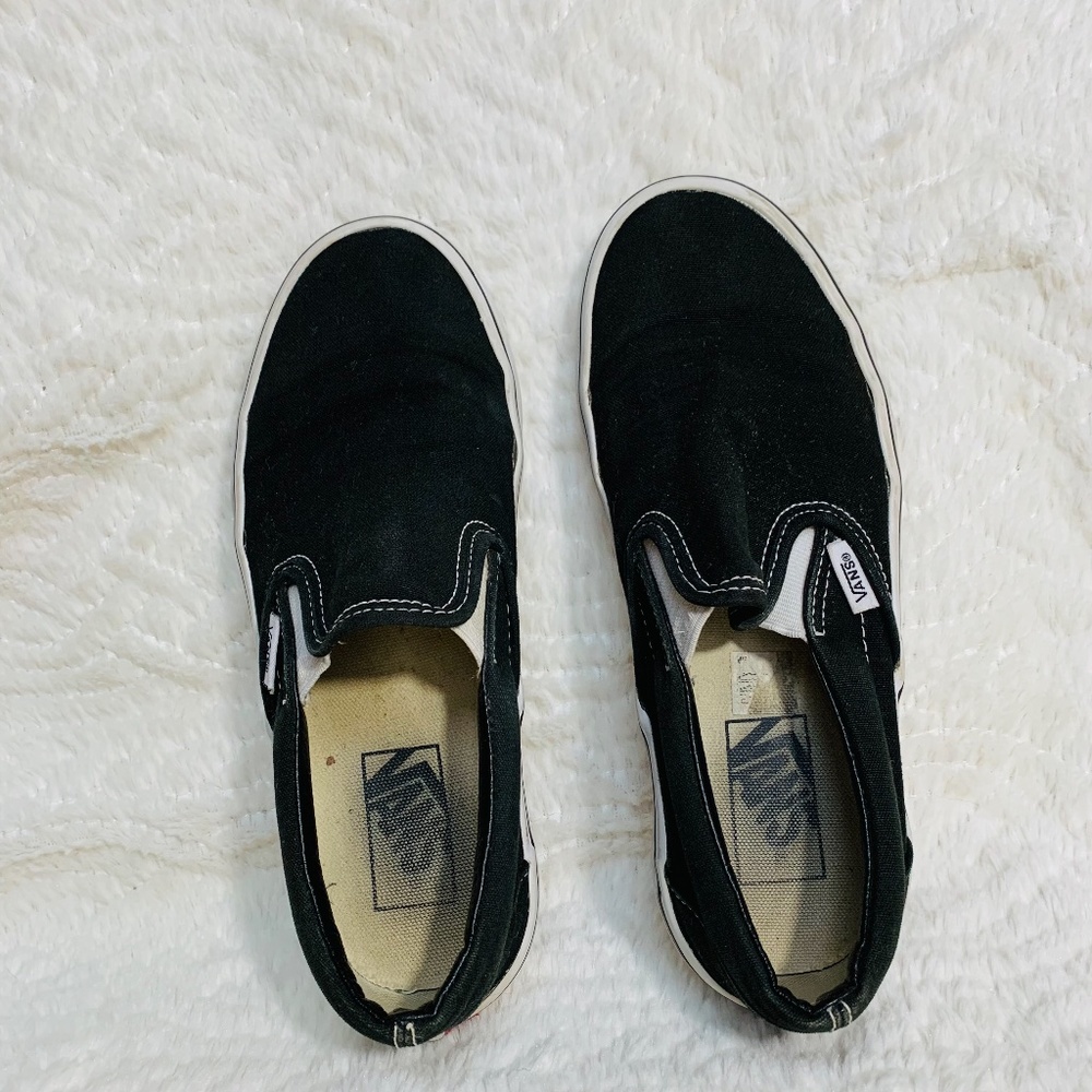 Black Slip On Vans